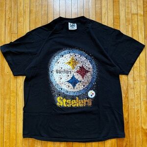 VTG 90’s Pittsburgh Steelers Black Lee Sport Unisex Short Sleeve Shirt Sz. XL